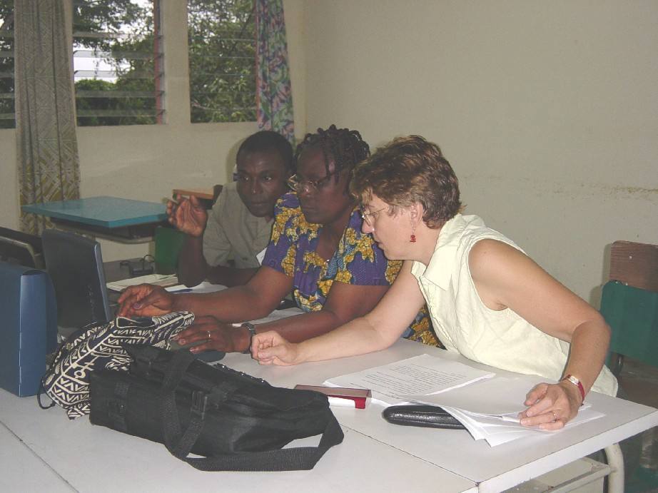 Corneille Sadzo-Hetsu, Modesta Sadzo-Hetsu, Isabelle Ecochard Douala 2003 2003