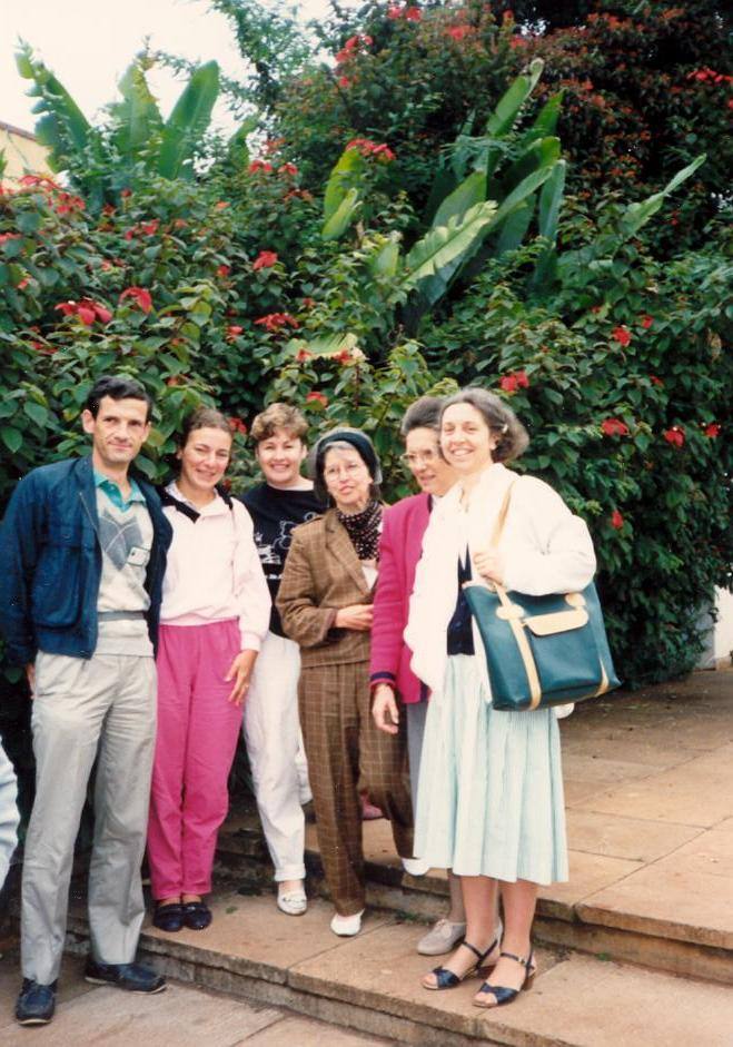 Bernard Dumeril, Isabelle Ecochard, Barbara Gross, Suzanne Parenteau, Michèle Guy, Françoise Pinguet Nairobi 1989