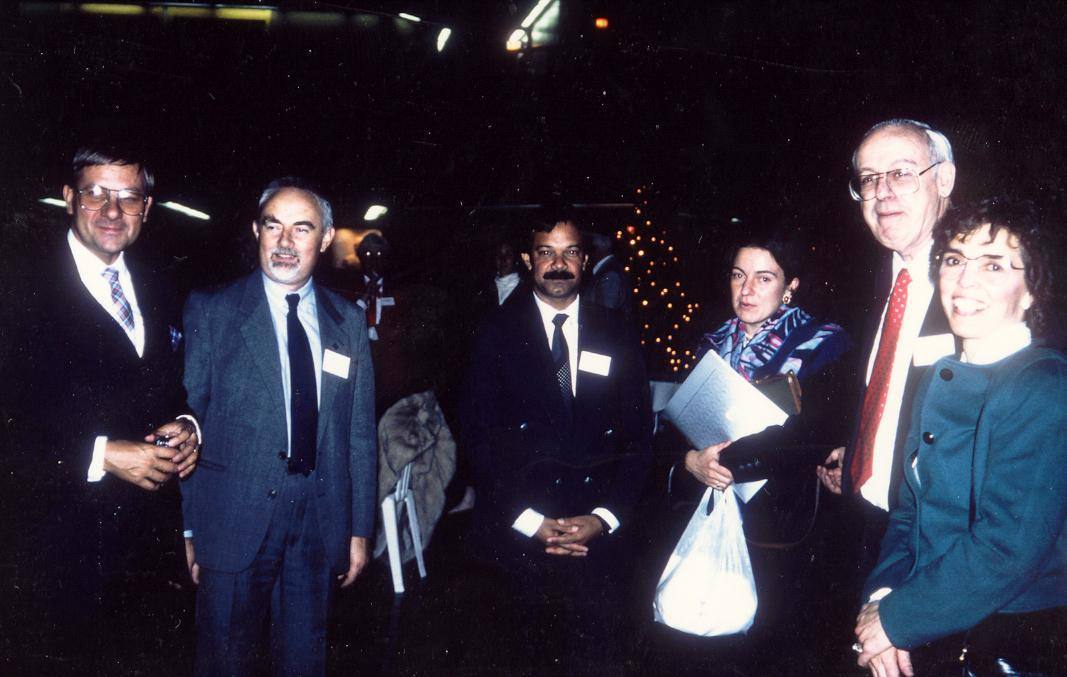 Henri Hoser, Richard Sevigny, Richard Saint Mart, Isabelle Ecochard, Claude et Anne Lanctot Washington 1991