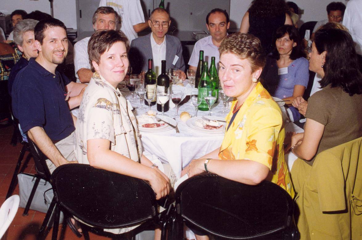 Milan . Canada delegation, Giancarlo Bertholoti, Isabelle Ecochard 2000