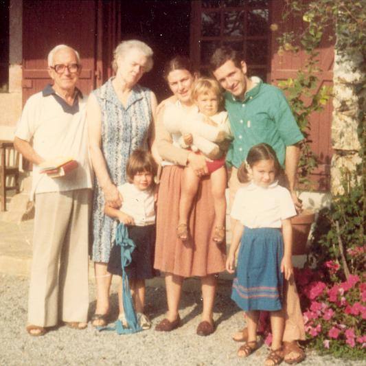 La Behola 1984 Charles Rendu, Abeth Rendu,  Isabelle Ecochard, René Ecochard and their children 1984