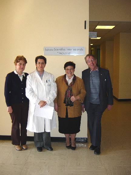 Center for Study and Research on Natural Fertility Regulatio – Instituto Scientifico Internationale "Paolo VI" Isabelle Ecochard (EIFLE), Elena Giacchi (ISI
Roma), Georges-Marie Loire (Youth Alive) 2005