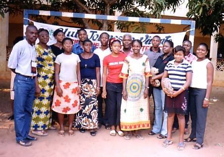 Jeunes et animateurs Session Jeunesse Vivante Lomé 2005