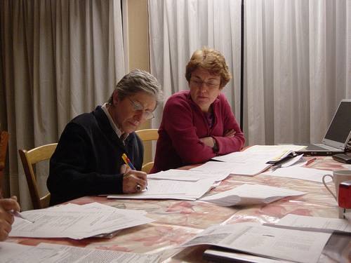 Board meeting EIFLE (IEEF) Esperanza Coll (Secretary), Isabelle Ecochard (president) 2006