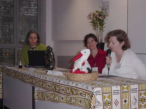 Germaine Pomier (micro) et Axelle Rousse. 2006