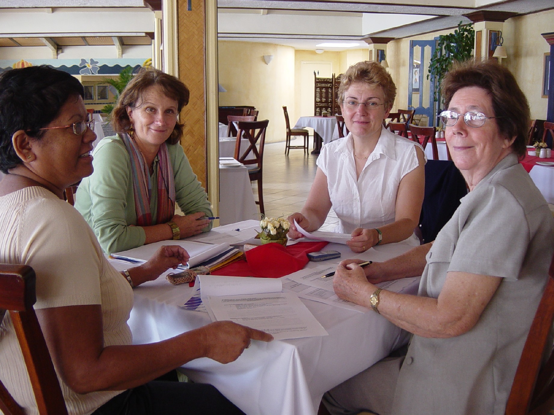 Edwige Dukhie, Dany Sauvage, Dr Isabelle Ecochard, et Jacqueline Leblanc 2006