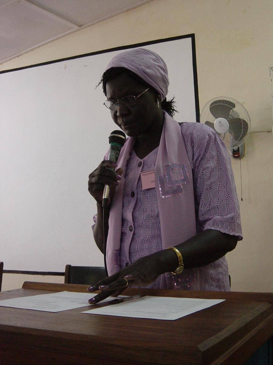 Opening Ceremony, Nyanawut Mayen Kuol Deng from Sudan 2006