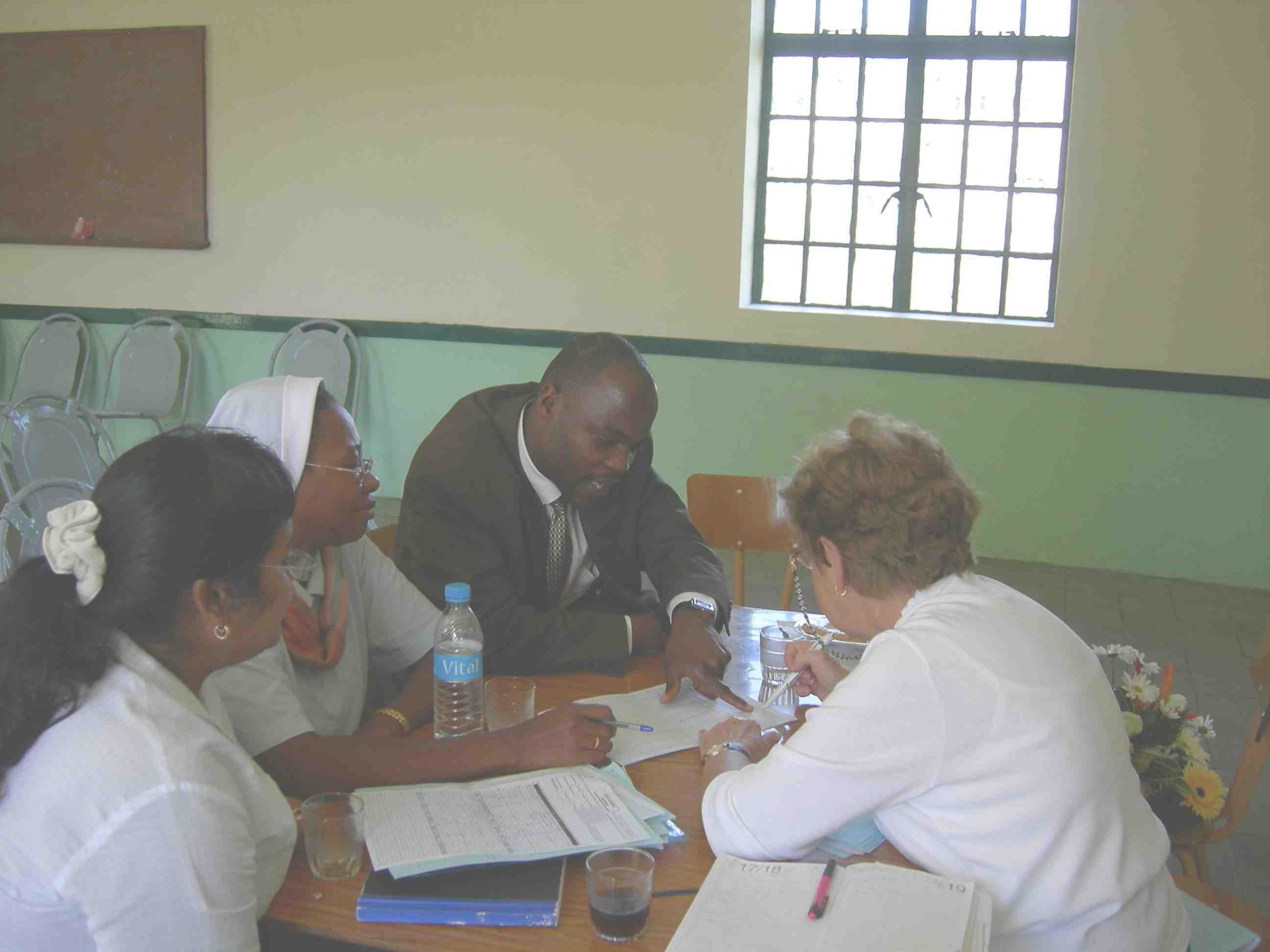 séance de travail avec les éducatrices et superviseurs de Maurice 1 2007