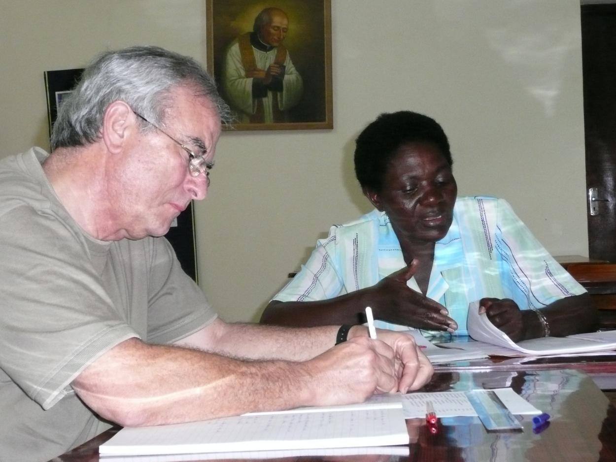 Jacky Sauvage and Thérèse Nyirabukeye preparing the meeting 2007
