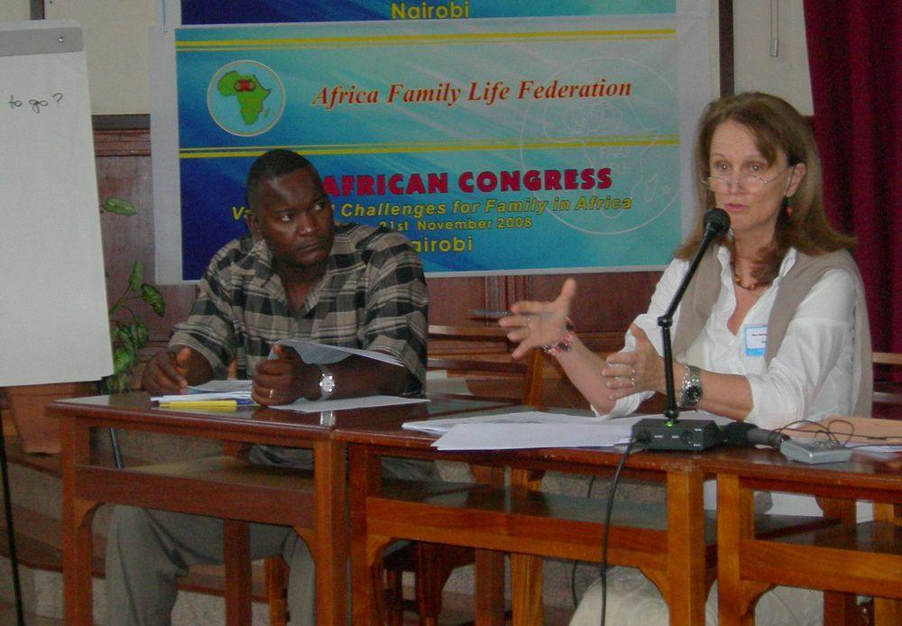 Fred Olweni and Dany Sauvage, president of AFLF 2008
