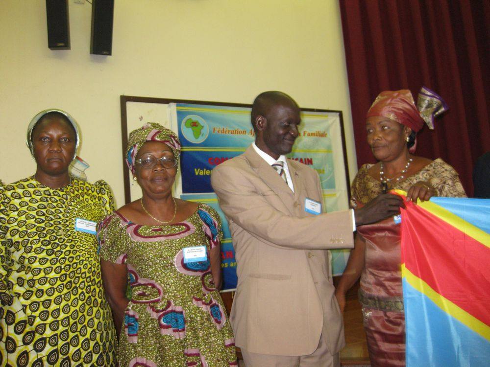 Sr Cecile Ngalula Bilualuakunyi, Marie-Jeanne Bimponda-Bi-Ntumba, Jacques-Aimé Bazeboso et Berthe Odia 2008