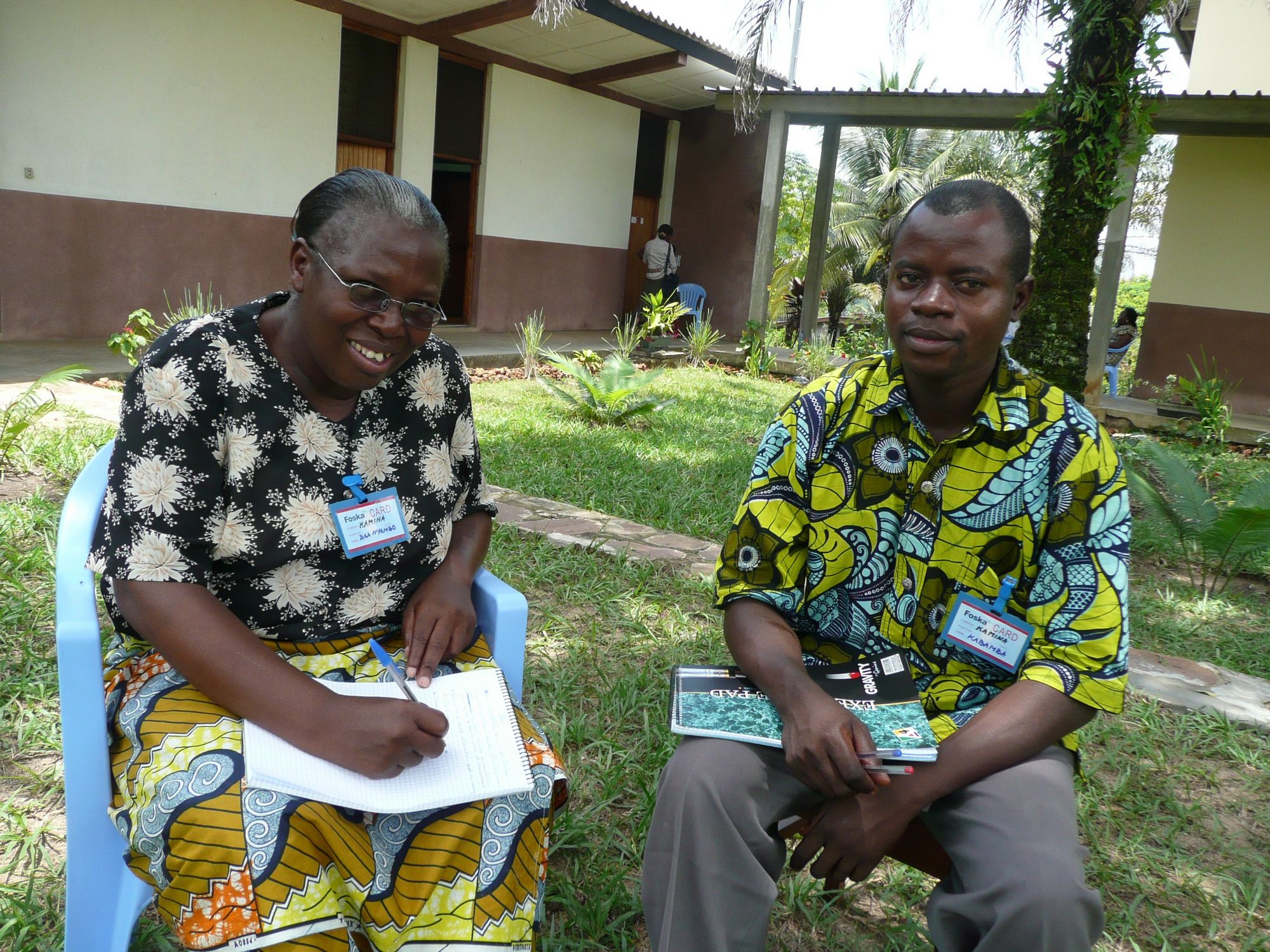Béatrice Myembo et Derois Kabamba représentants du diocèse de Kamina 2009
