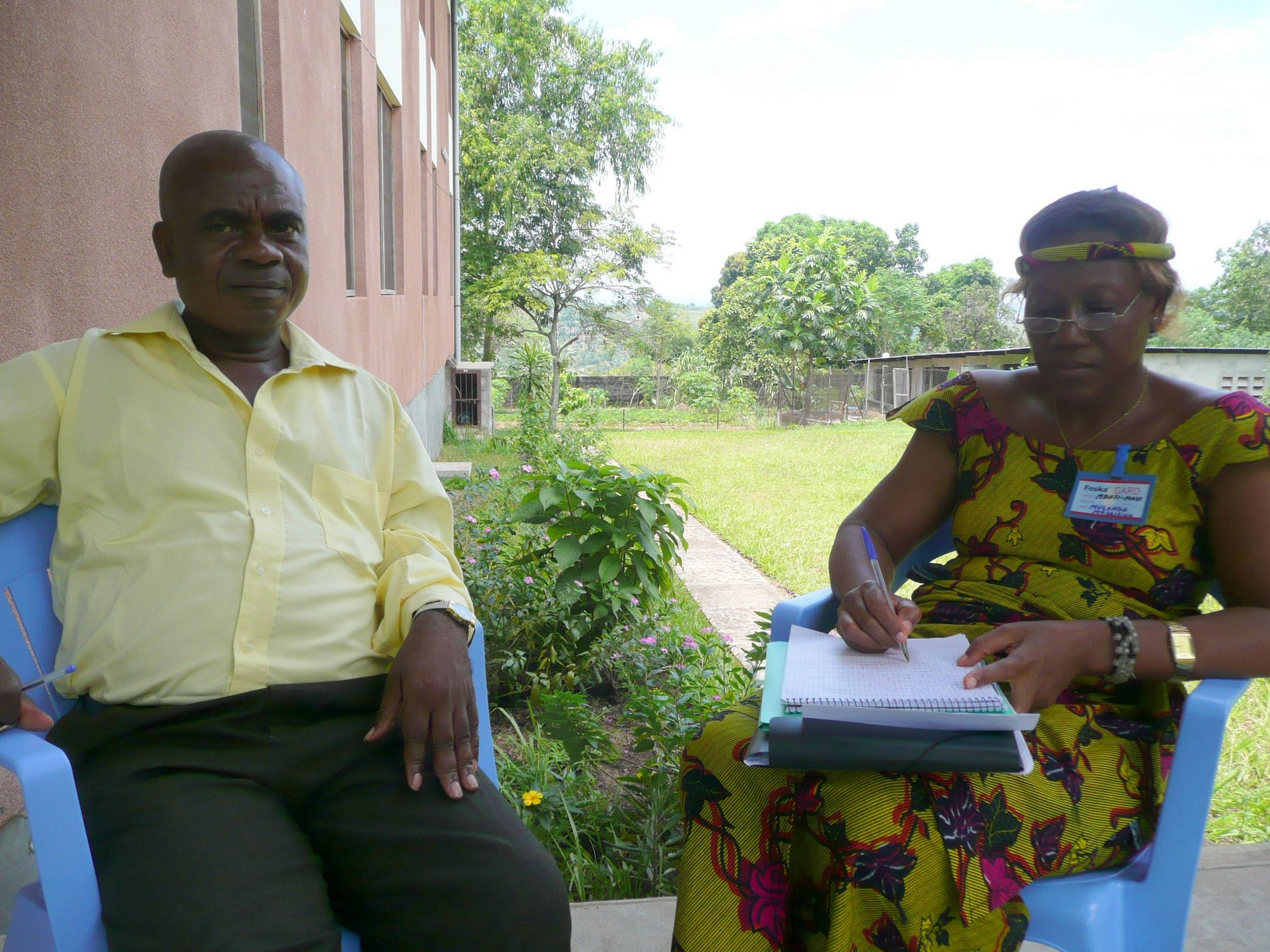 Etienne Ngandu et Madeleine Mulanga représentants du diocèse de Mbuji Mayi 2009