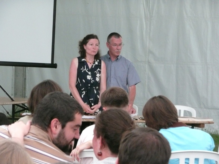 Anne et Richard Noel, lors de ma journée pour les fiancés à Paray le Monial 2010