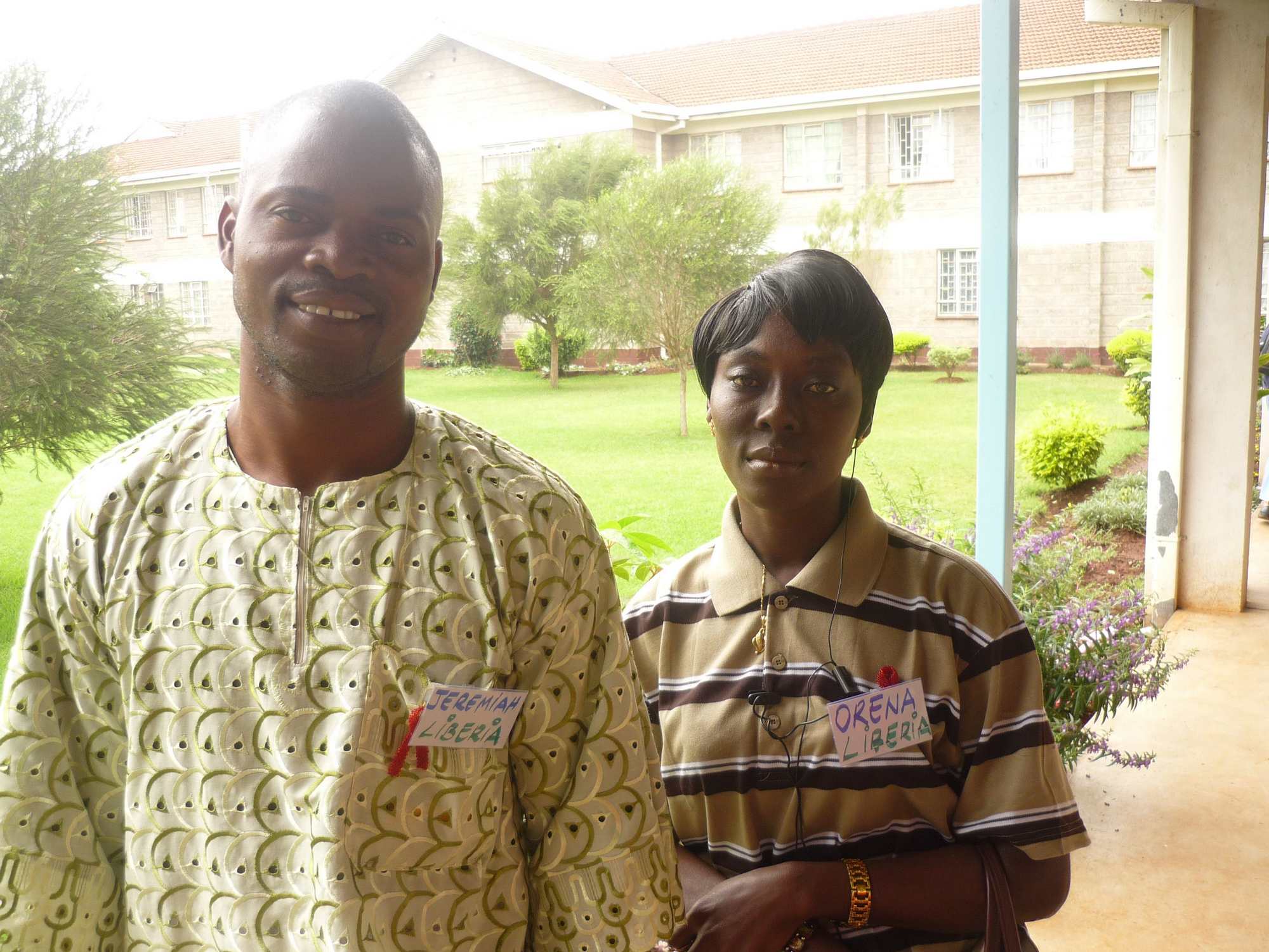 Jeremiah and Orena from Liberia 2010