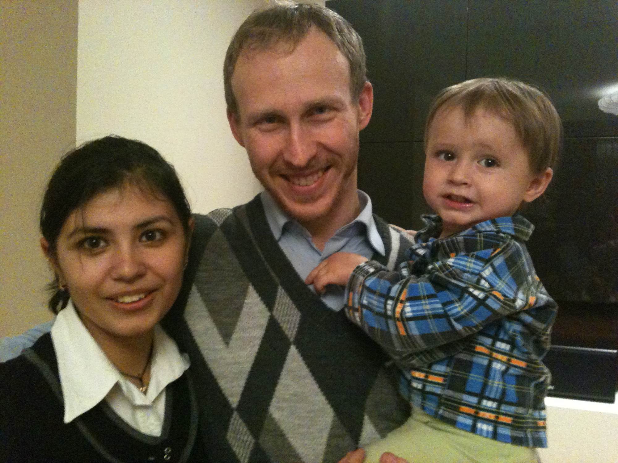 Igor Beloborodov and his family 2011