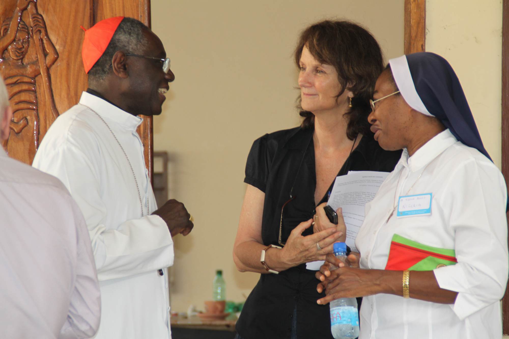 Cardinal Sarah, Dany Sauvage and Sr Kelechi 2011