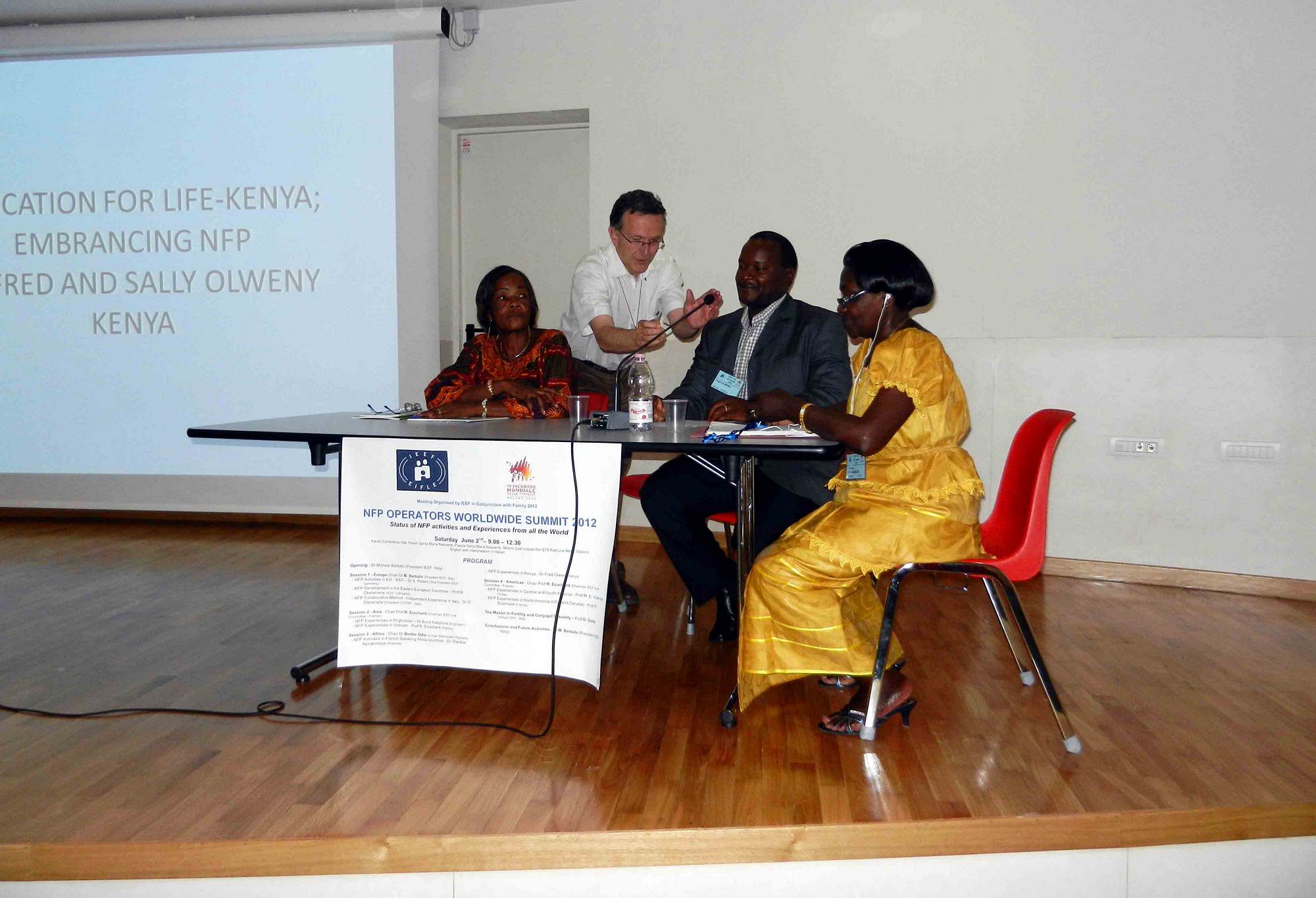 Berthe Odia, Fred Olwena and Therese Nyirabukeye 2012
