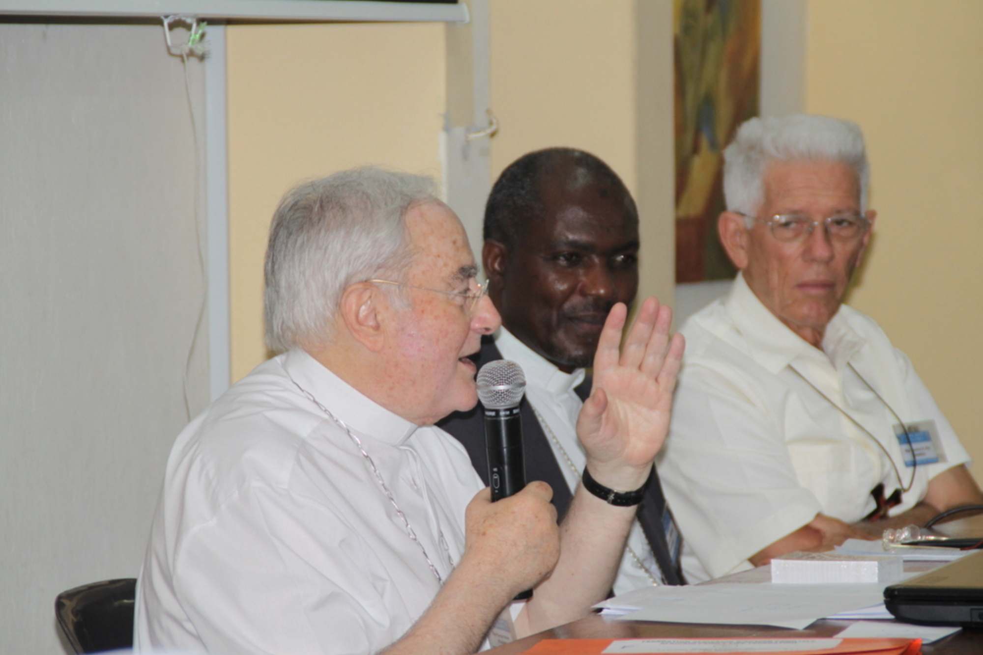 Mgr Henryk Hoser, Mgr Gabriel Mblingi, Mgr Maurice Piat 2013